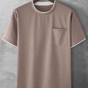 Round neck short sleeve T-shirt