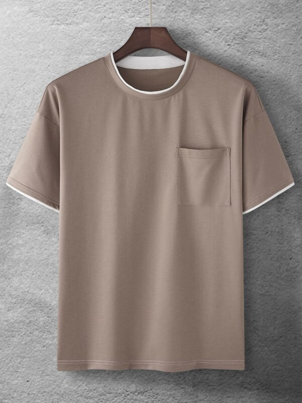 Round neck short sleeve T-shirt
